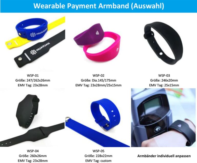 Wearable Payment Armband HUAYUAN RFID Professionell Manufaktur